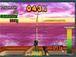 In game image of Fisherman's Bait - Marlin Challenge on the Arcade.