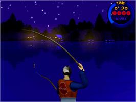 In game image of Fishing Maniac 3 on the Arcade.