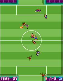 In game image of Five a Side Soccer on the Arcade.