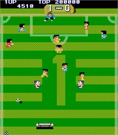 In game image of Free Kick on the Arcade.