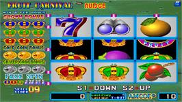 In game image of Fruit Carnival Nudge on the Arcade.