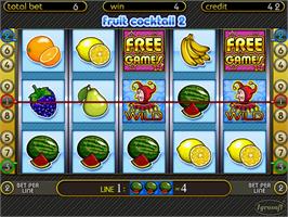 In game image of Fruit Cocktail 2 on the Arcade.