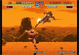In game image of Galaxy Fight - Universal Warriors on the Arcade.