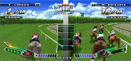 In game image of Gallop Racer 3 on the Arcade.