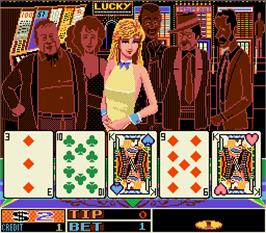 In game image of Gals Ds - Three Dealers Casino House on the Arcade.
