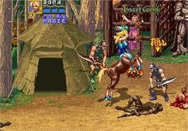 In game image of Golden Axe: The Revenge of Death Adder on the Arcade.