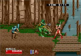 In game image of Golden Axe II on the Arcade.