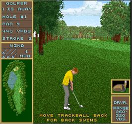 In game image of Golden Tee Golf II on the Arcade.