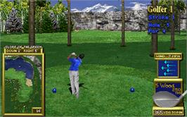 In game image of Golden Tee Royal Edition Tournament on the Arcade.