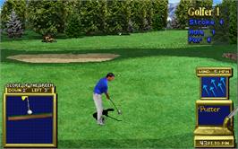 In game image of Golden Tee Supreme Edition Tournament on the Arcade.