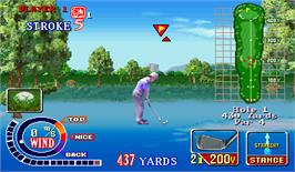 In game image of Golfing Greats 2 on the Arcade.