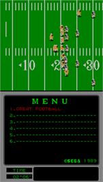 In game image of Great Football on the Arcade.