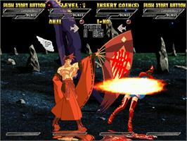 In game image of Guilty Gear Isuka on the Arcade.
