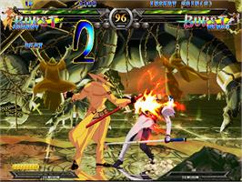 In game image of Guilty Gear XX on the Arcade.