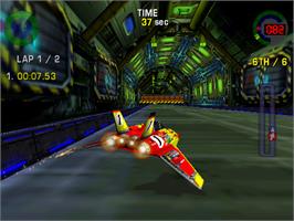 In game image of Hyperdrive on the Arcade.