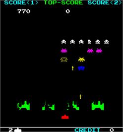 In game image of IPM Invader on the Arcade.