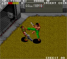 In game image of Ikari III - The Rescue on the Arcade.