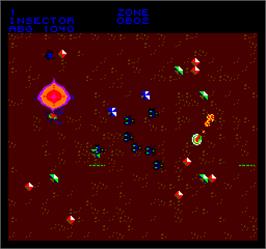 In game image of Insector on the Arcade.