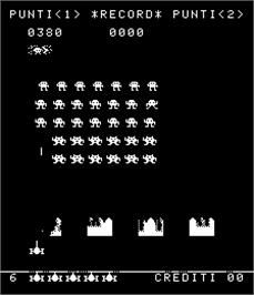 In game image of Invasion on the Arcade.