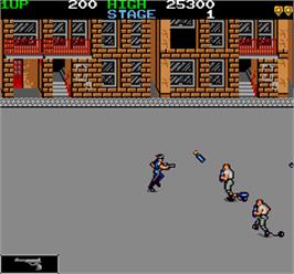 In game image of Jail Break on the Arcade.