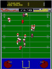 In game image of John Elway's Team Quarterback on the Arcade.