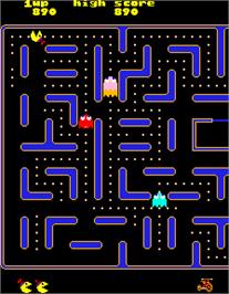 In game image of Jr. Pac-Man on the Arcade.