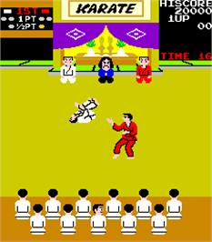 In game image of Karate Champ on the Arcade.