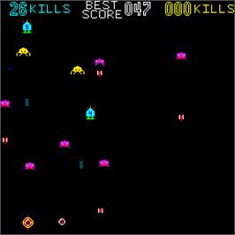 In game image of Killer Comet on the Arcade.