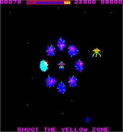 In game image of Laser Battle on the Arcade.
