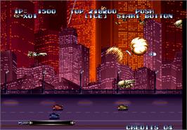 In game image of Last Resort on the Arcade.