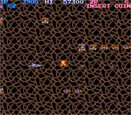 In game image of Lifeforce on the Arcade.