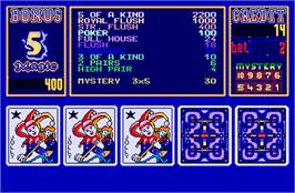 In game image of Magic Card II on the Arcade.