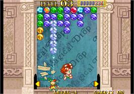 In game image of Magical Drop III on the Arcade.