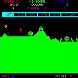 In game image of Malzak II on the Arcade.