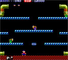 In game image of Mario Bros. on the Arcade.