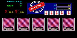 In game image of Mega Double Poker Jackpot on the Arcade.