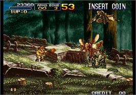 In game image of Metal Slug 3 on the Arcade.