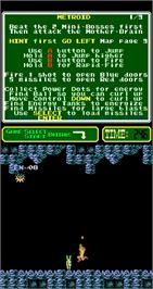 In game image of Metroid on the Arcade.