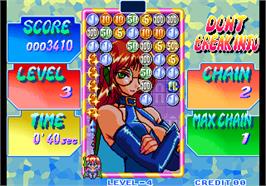 In game image of Money Puzzle Exchanger / Money Idol Exchanger on the Arcade.