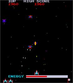 In game image of Moon Alien Part 2 on the Arcade.