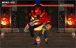 In game image of Mortal Kombat 4 on the Arcade.