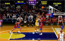 In game image of NBA Hangtime on the Arcade.