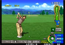 In game image of Neo Turf Masters / Big Tournament Golf on the Arcade.