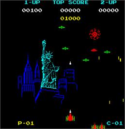 In game image of New York! New York! on the Arcade.