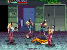In game image of Night Slashers on the Arcade.