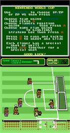 In game image of Nintendo World Cup on the Arcade.