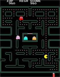 In game image of Pac-Man Plus on the Arcade.