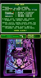 In game image of PinBot on the Arcade.