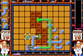 In game image of Pipe Dream on the Arcade.