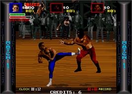In game image of Pit Fighter on the Arcade.
